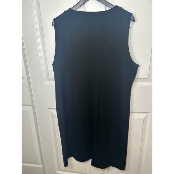 Talbots Womens Sleeveless Black Sheath Dress Size 20 Career Casual Knee Length - Picture 4 of 4